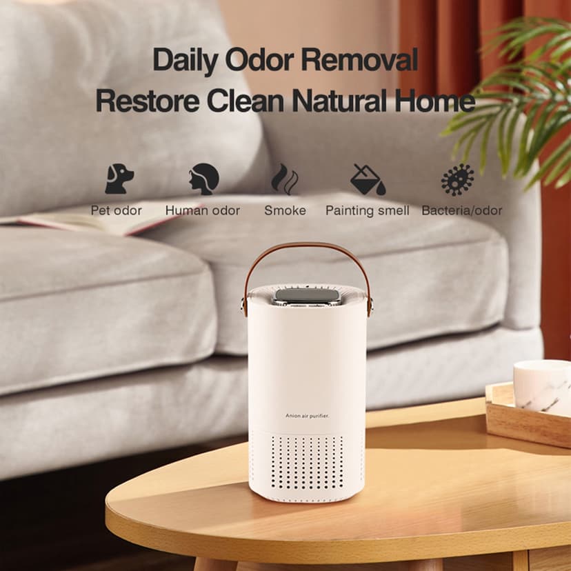 Wzzjkit Air Purifiers for Home, Air Purifier Air Cleaner for Dander Hair Smell Portable Air Purifier with Sleep Mode Speed Control for Bedroom Office Living Room