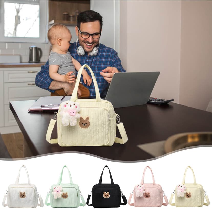 Sentmoon Women's Handbags Women's Purses Baby Diaper Bag Tote Bag Cute Baby Diaper Bag Baby Stroller Bag Crossbody Bag Maternity Bag Travel Bag Baby Storage Bag