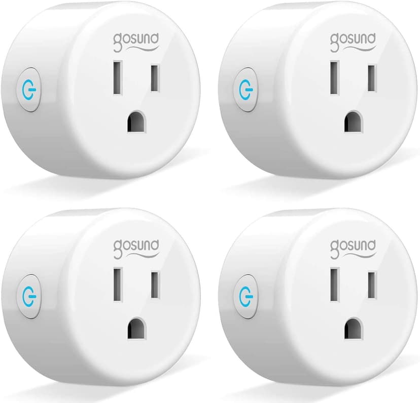 Smart Plug, Gosund WiFi Plug Smart Outlet Works with Alexa, Echo,Google Home, Alexa Plug with Timer Function,App Remotely Control ,No Hub Required, Etl and Fcc Listed ( 4 Pack)