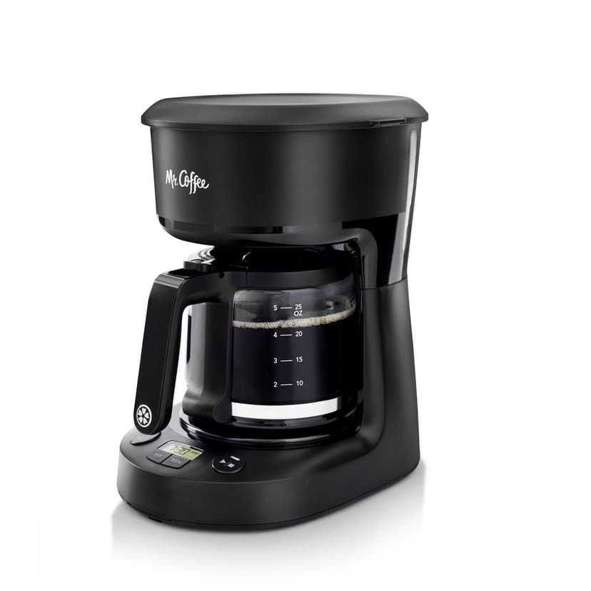 Mr. Coffee 5-Cup Programmable Coffee Maker, Space-Saving Coffee Machine