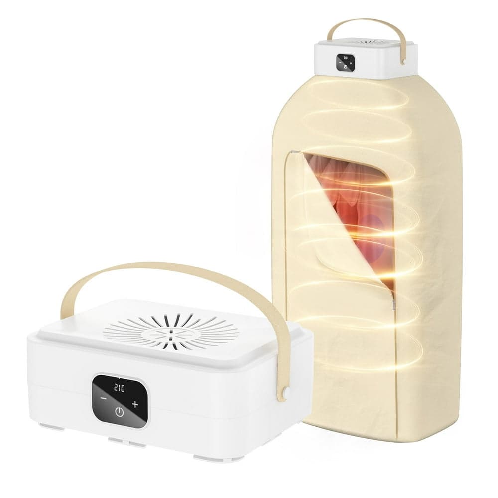 CHUANK Portable Clothes Dryer,Mini Laundry Dryers with Remote Control Small Compact Foldable Electric Drying Machine with Dry Bag for Travel RV Home Apartment