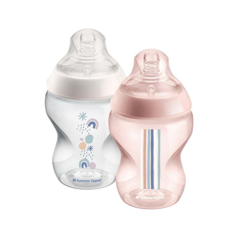 Tommee Tippee Closer to Nature Baby Bottles, Breast-Like Nipples with Anti-Colic Valve
