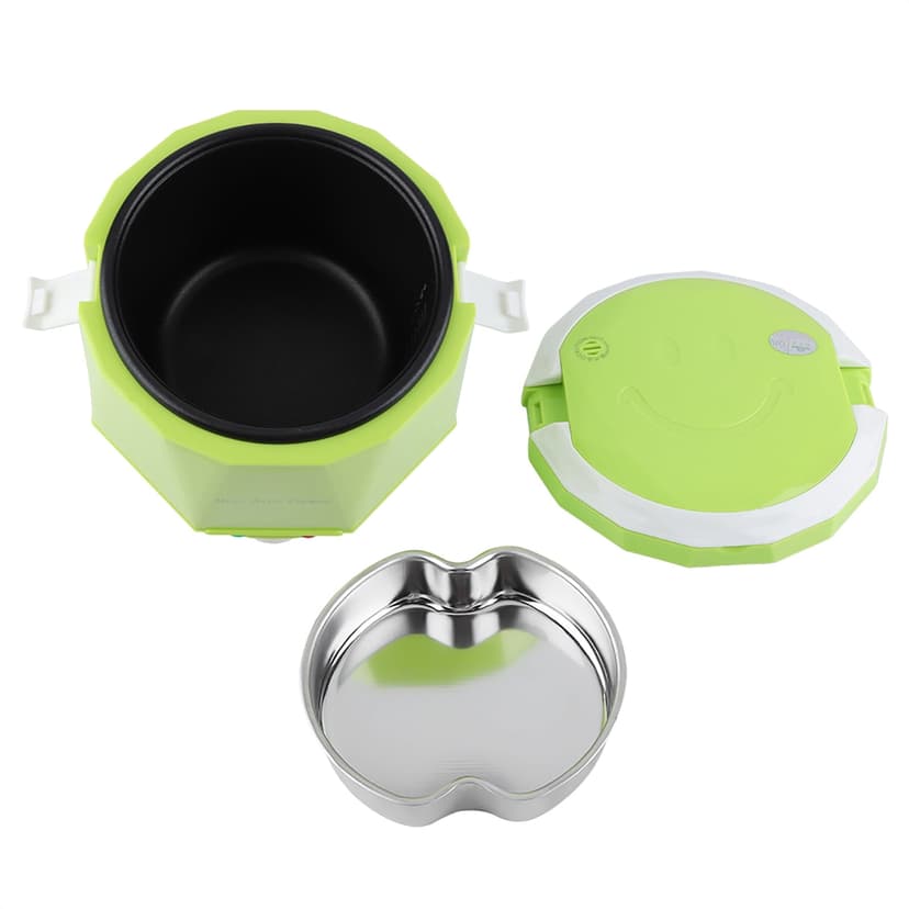 24V 140W Portable Travel Electric Rice Cooker For Truck, Food Steamer Rice Cooker For Car, Cooking Heating and Keeping Warm Function, Can Be As a Electric Lunch Box