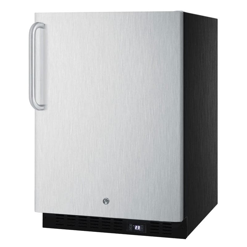 Summit SPFF51OSSSTB 24" W Undercounter Freezer w/ (1) Section 7 (1) Door, 115v