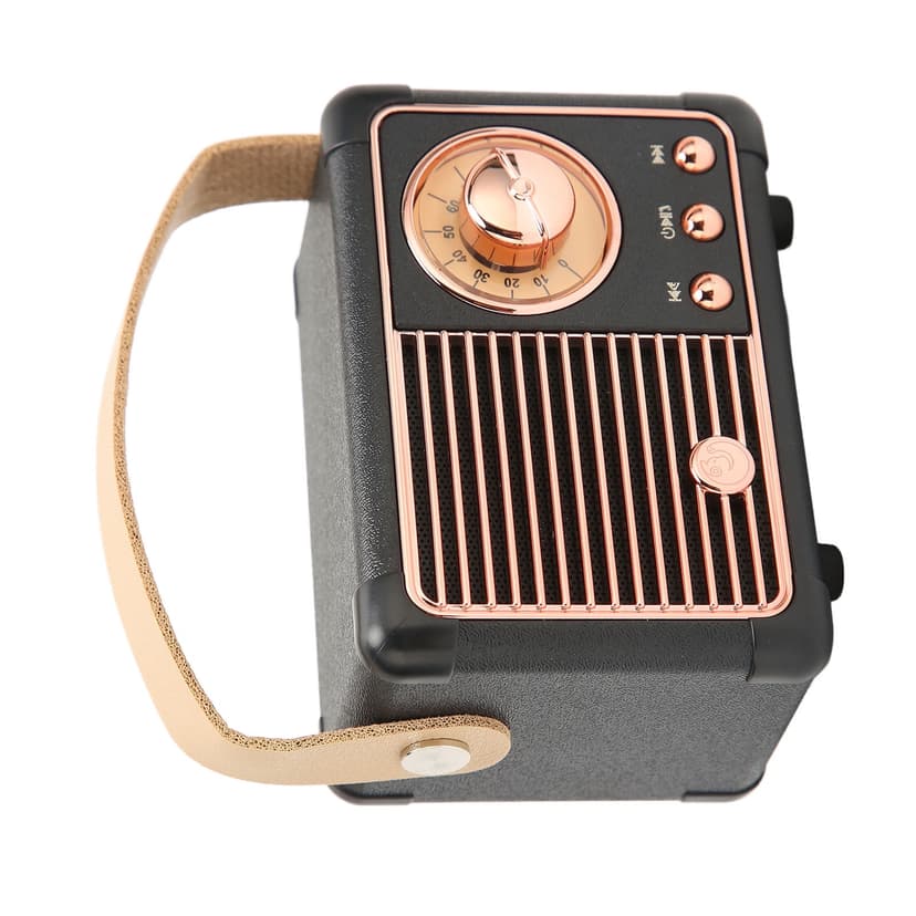 Retro Speaker, Vintage Decor, Small Wireless Speaker, Cute Old Fashion Style for Kitchen Desk Bedroom Party Outdoor,Birthday Gifts for Women Teenage