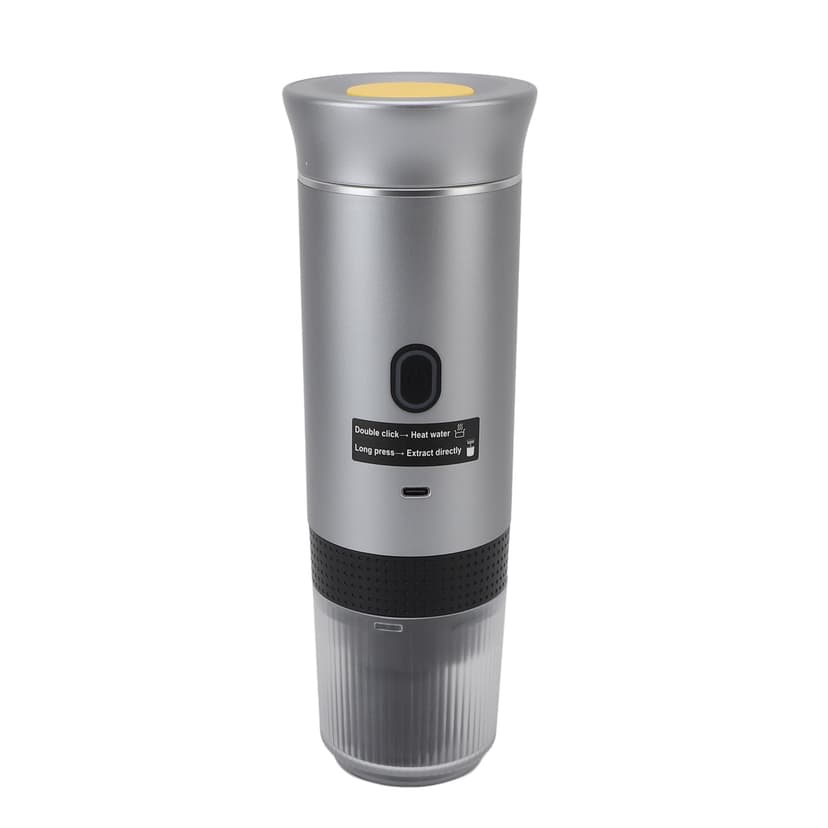 Travel Coffee Machine, Automatic Heating Leakage Proof Portable Electric Coffee Maker for Hiking