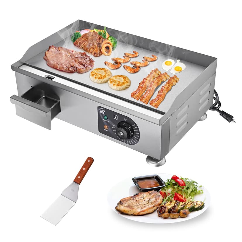WeChef 22” Electric Griddle - 3000W, Countertop Commercial Flat Top, Temperature Control