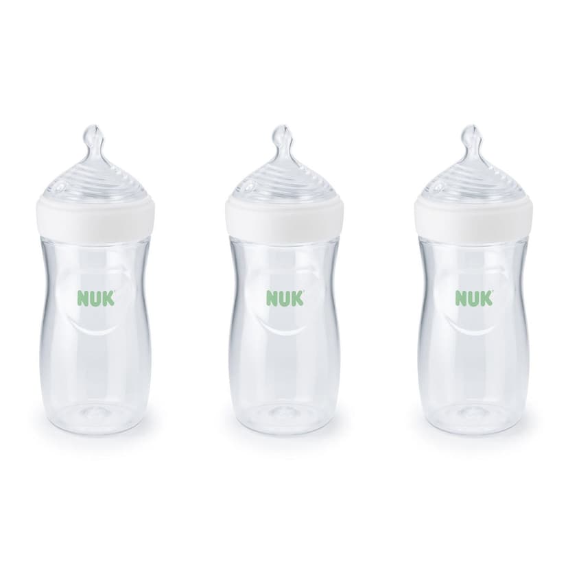 NUK Simply Natural Bottle with SafeTemp, 9-oz, 1+ Months