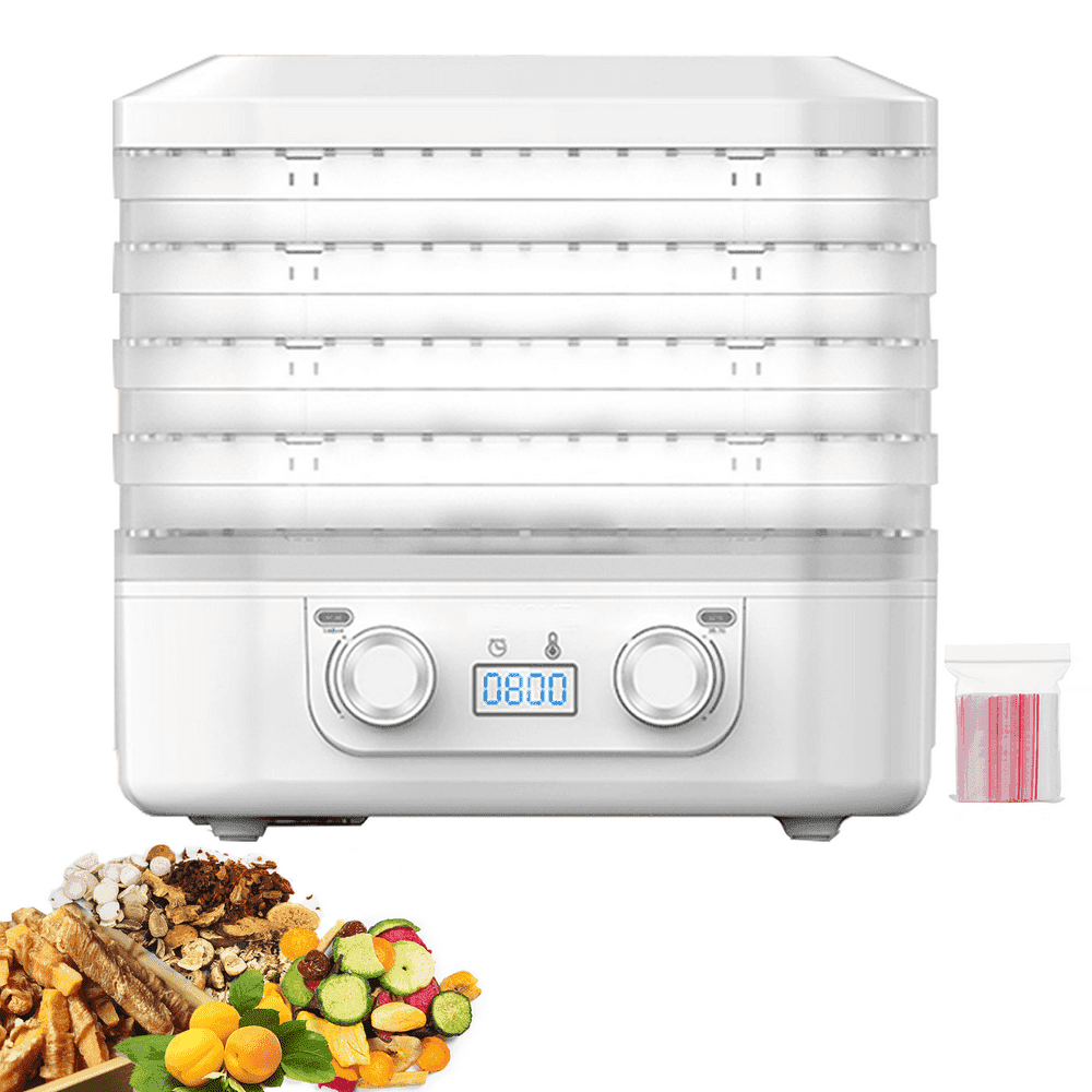 HAOAN Food Dehydrator 5 BPA-Free Trays Jerky Dryer with Digital Adjustable Timer & Temperature Control - Electric Food Preserver for Fruits Veggies Meats & Dog Treats