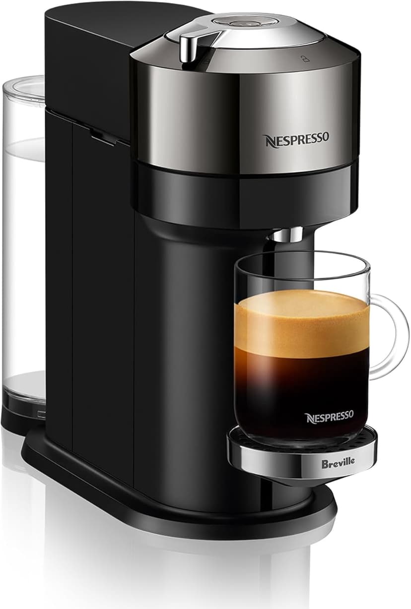 Nespresso Vertuo Next Deluxe Coffee and Espresso Machine by Breville - Dark Chrome