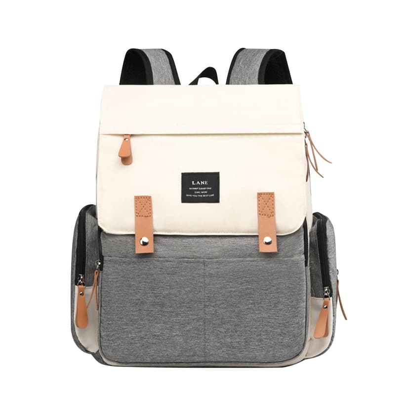 ABPWLY Diaper Bag Large Capacity Maternity Backpack Organizer Nursing Bag Insulated Pockets Wide Opening Stylish Double Shoulder Convertible Handbag Multi Compartment 12.2x5.1x15.7 Inch
