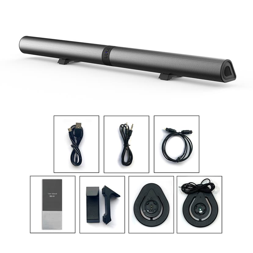 Audio Player,Bt Stereo Soundbar With Sound And Soundbar Sound Audio Player Sound Tv With Crisp Stereo Sound Stereo Soundbar Tv Computer Battery Inch Tv And Setup Bar Tv Stereo 2000mah Setup Surround