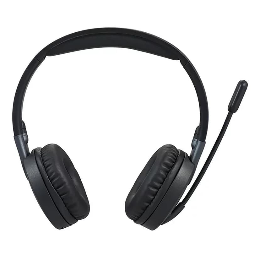 onn. Bluetooth Wireless On-Ear PC Headset with Rotating Boom Microphone