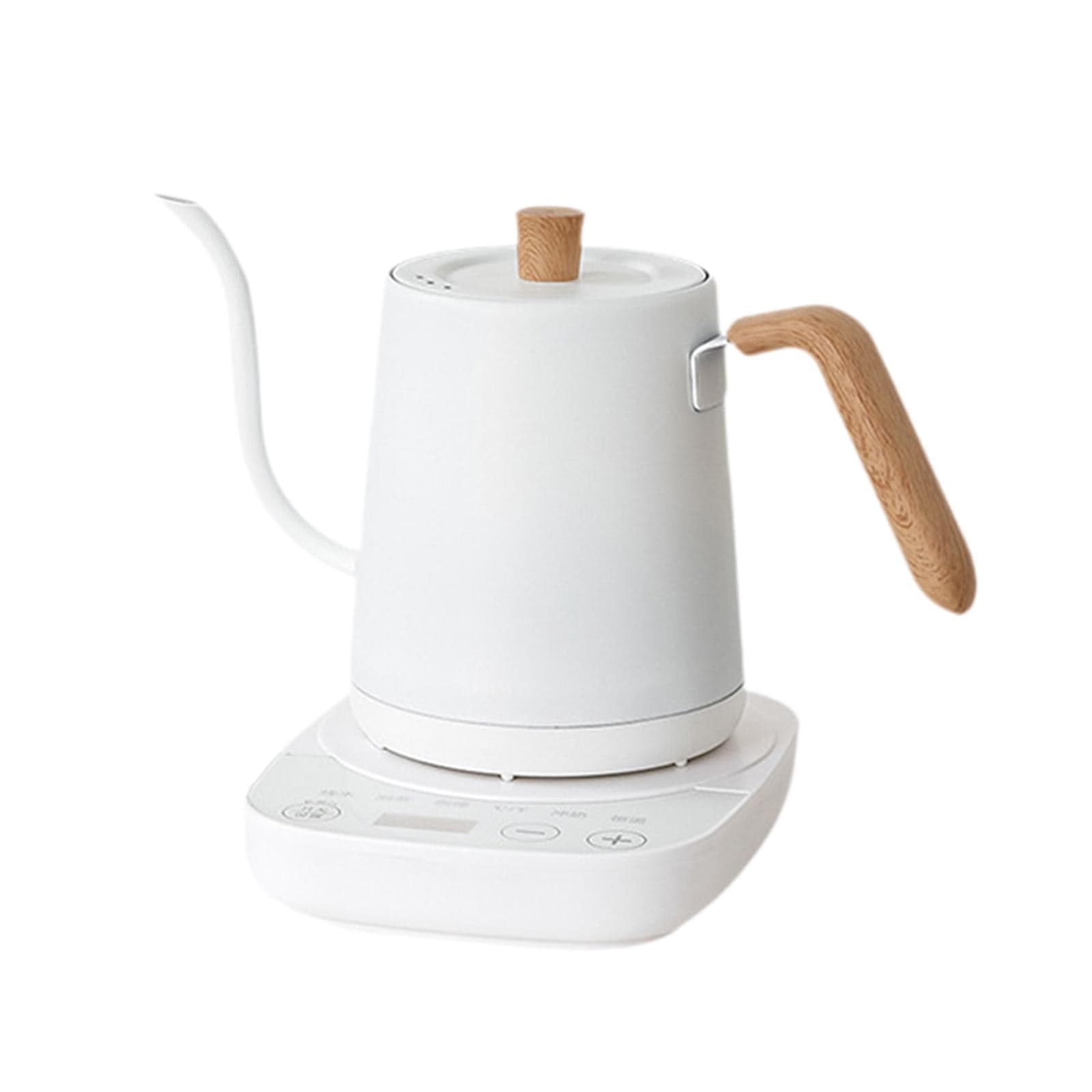 GROWTH TANK Electric Gooseneck Pour over Kettle Boiling Water Kettle for Home Restaurant White