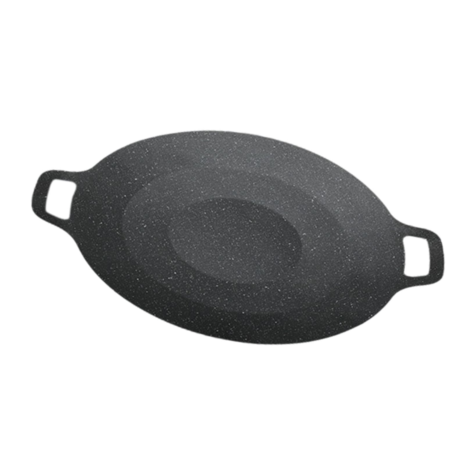 Tnarru BBQ Grill Pan Barbecue Grill Plate Circular Nonstick Griddle Grill Pan Roasting Cooking Outdoor Pan for Camping Picnic Indoor