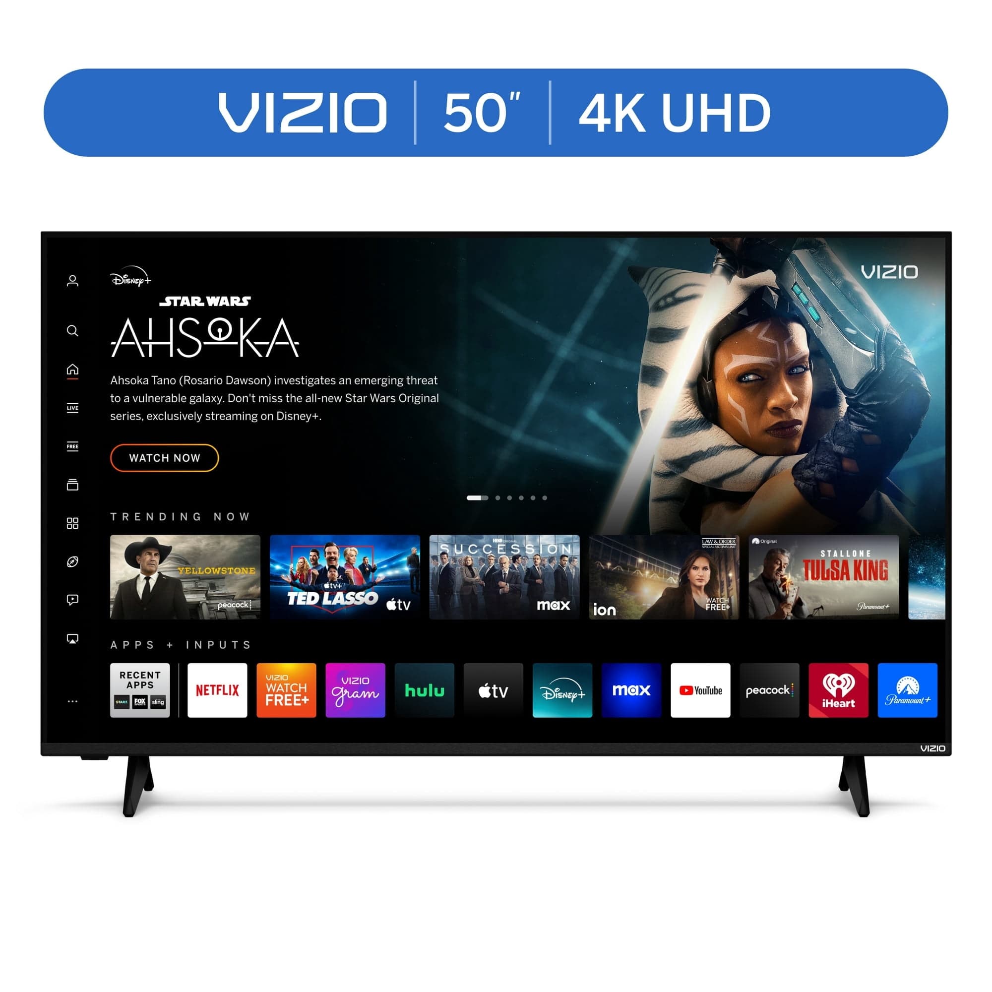 Vizio 50" Class 4K UHD LED HDR Smart TV (V4K50M-08) Openbox Like New