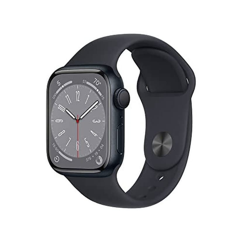 Apple Watch Series 8 (GPS 41mm) Midnight Aluminum Case with Midnight Sport Band | Certified Refurbished Grade A