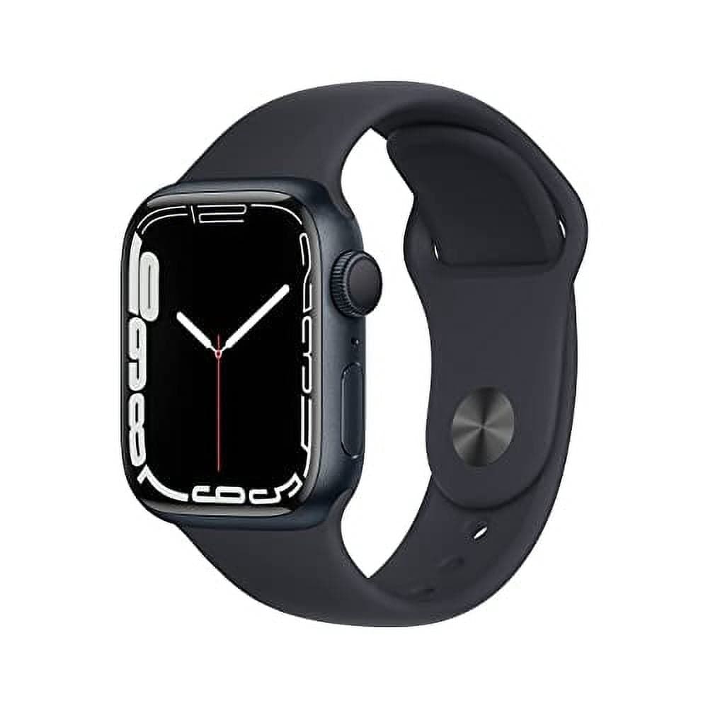 Restored Apple Watch Series 7 (GPS, 41mm) Midnight Case with Sport Band (Refurbished)