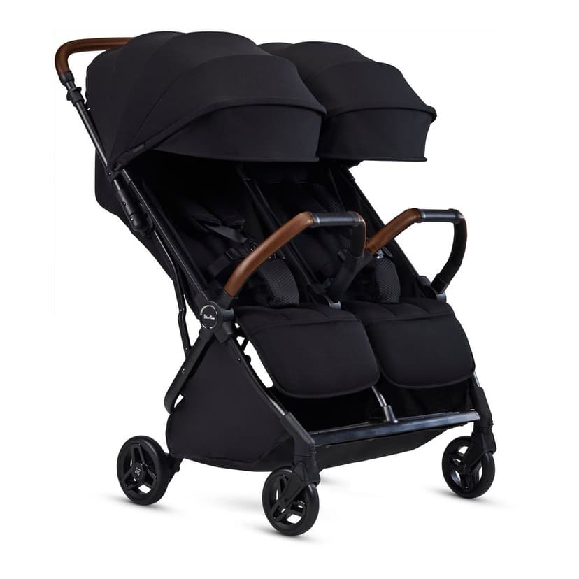 Silver Cross Jet Double Travel Stroller - Black