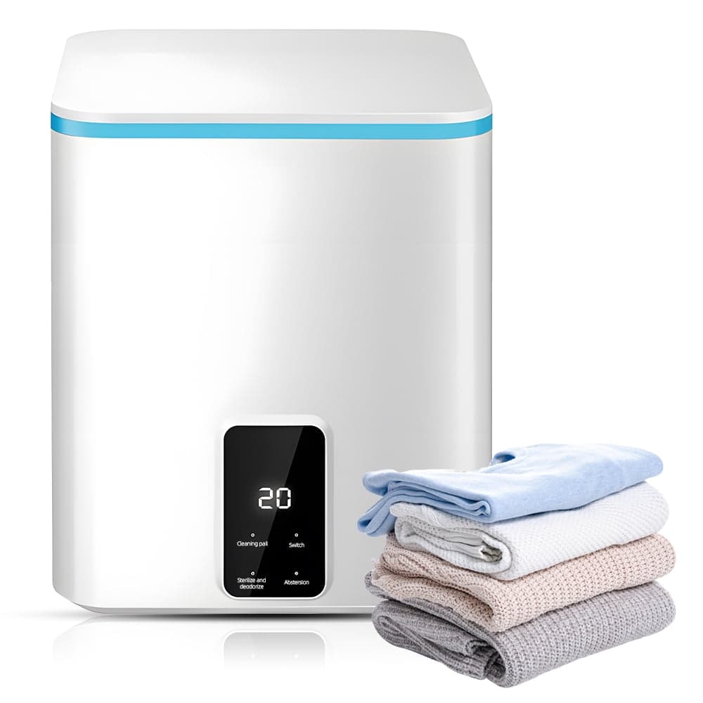 Small Portable Washing Machine with Blue Light 3.8L Mini Washer