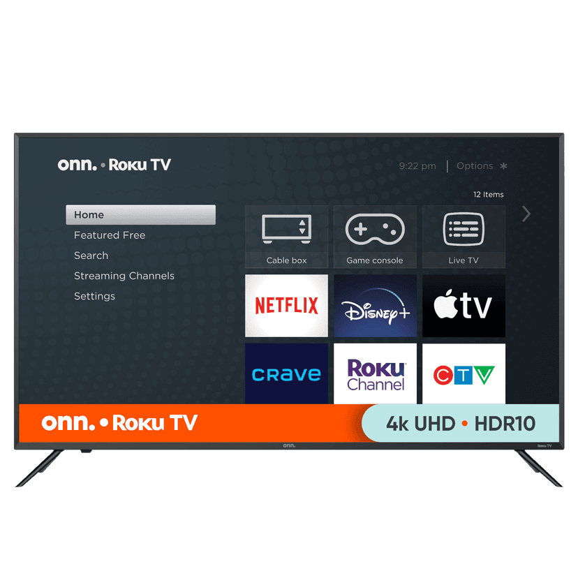 onn 50” 4K UHD HDR10 Smart Roku TV