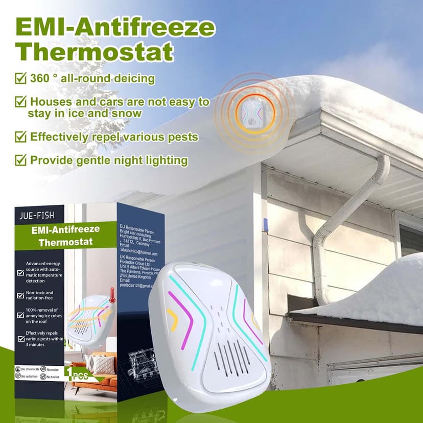 TopLLC Electromagnetic Molecular Interference Antifreeze Thermostat, Vehicle Microwave Molecular Deicing Instrument