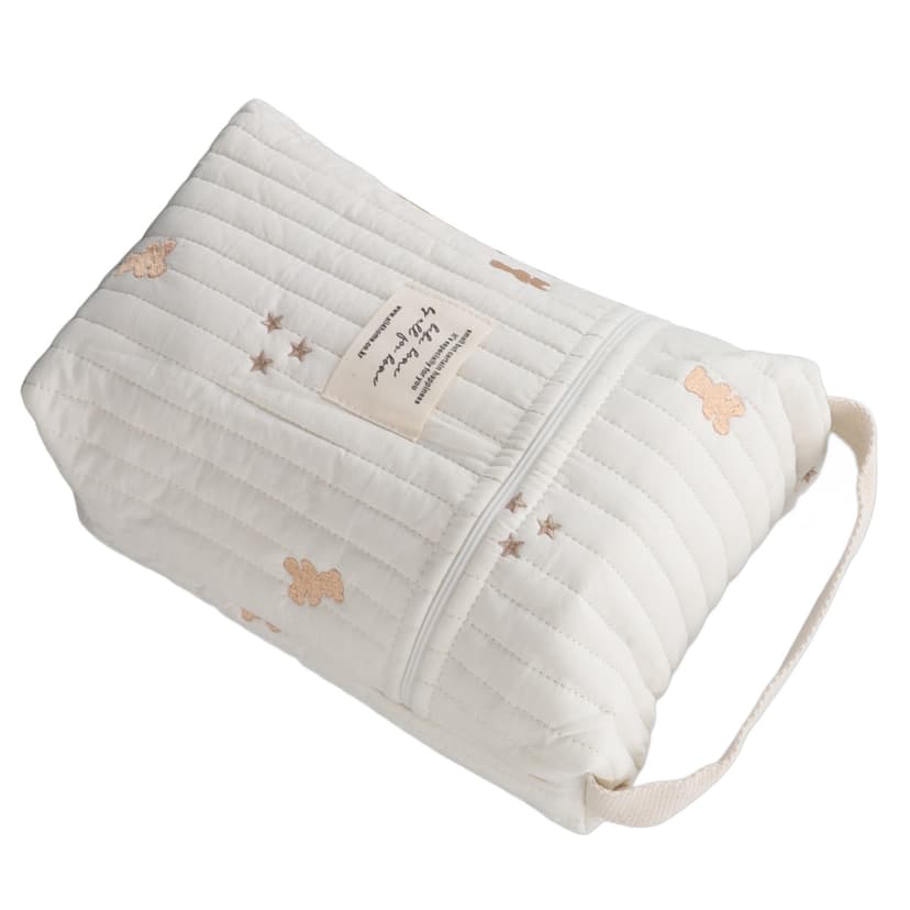 Diaper Bag Organizing Pouches, Multifunction Maternity Bag Mini Diaper Bag Diaper Bag Tote Quilted Cotton Cute Diaper Bag Baby Zipper Bag for Bottle Wipes Pacifier