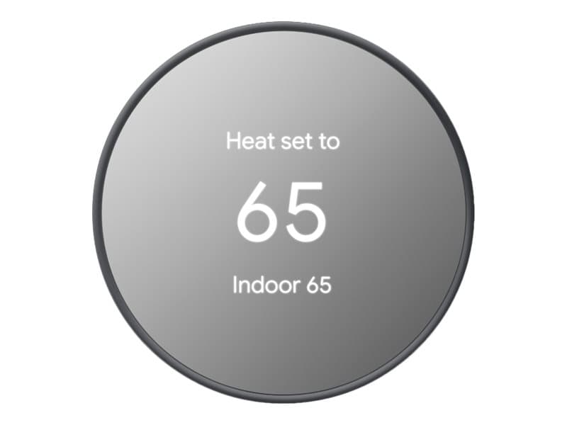 Google Nest Thermostat - Programmable Smart Thermostat for Home - Charcoal