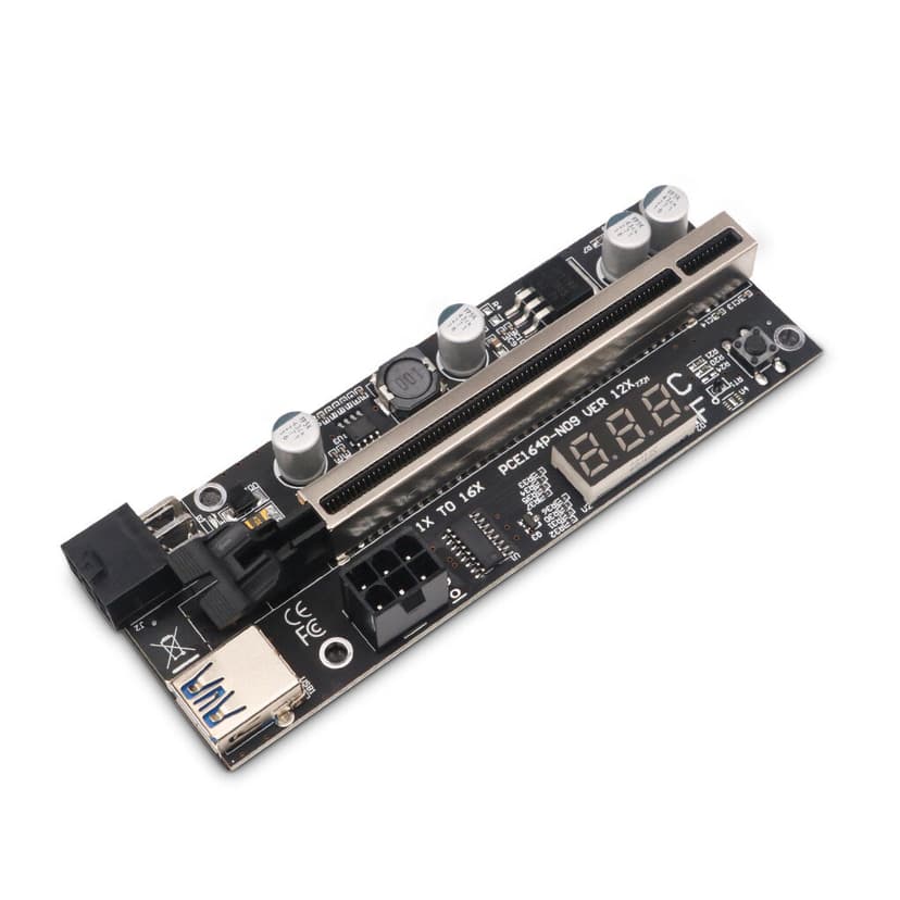 Xingzhi Card Digital Display PCI- 1x to 16x Extender Computer Mining