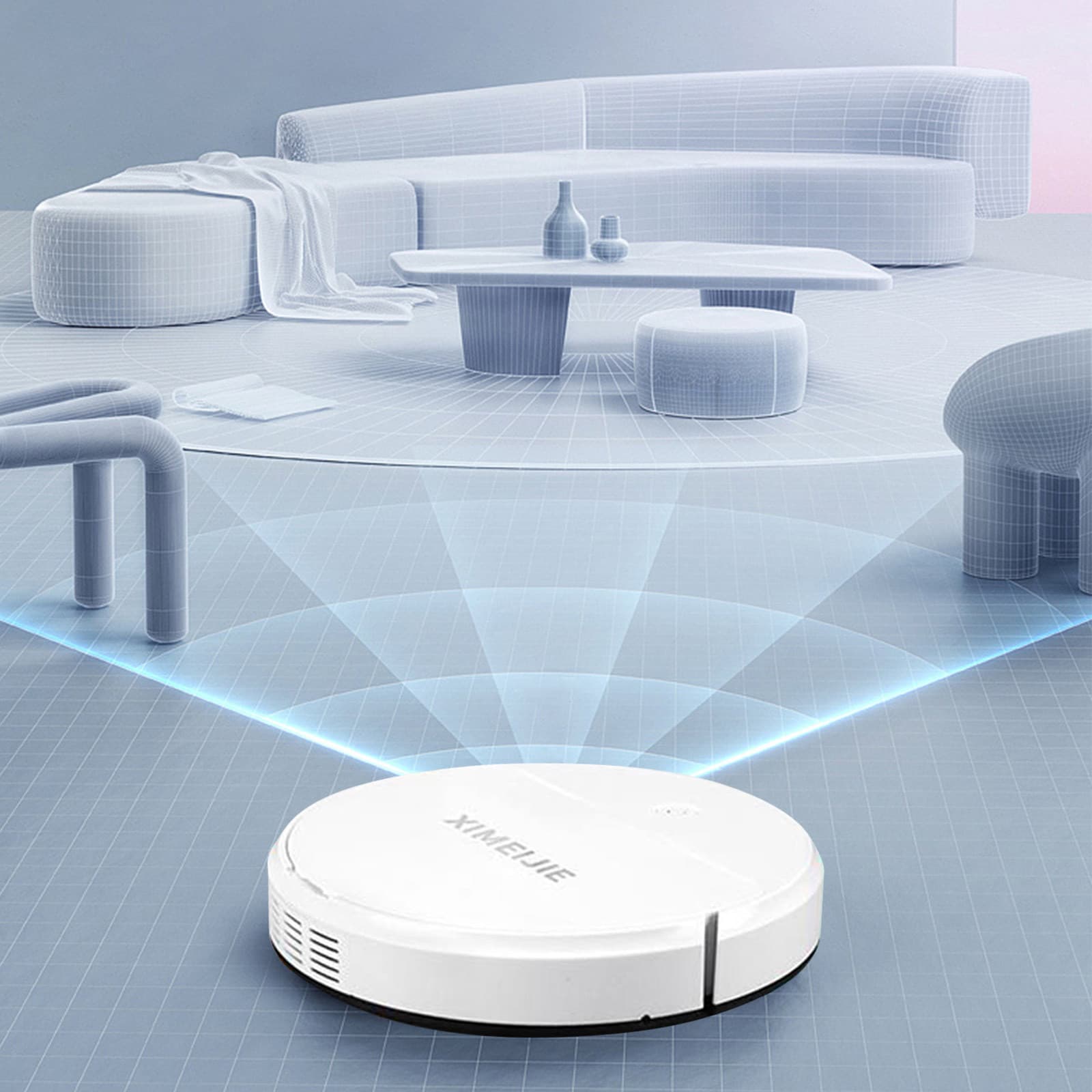 Aidoshy Robotic Vacuum Sweeping Robot Smart Three In One Cleaning Machine Household Rechargeable Vacuum Cleaner Small Appliances,Clearance