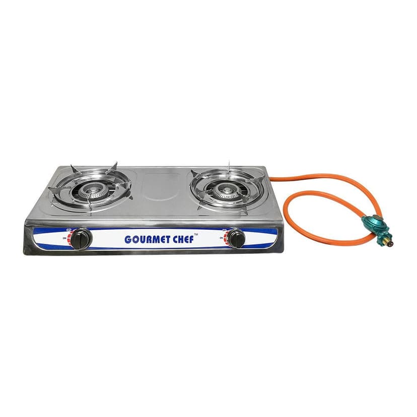 Portable 2 Double Burners Stove Range Propane Gas Stove 20,000 Btu