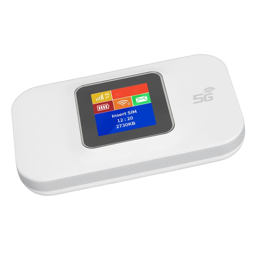 4G Portable WiFi, 1.44in Colour Screen 4G On the Go WiFi Mobile WiFi Hotspot with Micro SIM Card Slot, 3650mAh Battery, 4G Mobile WiFi Hotspot for Phone Tablet Laptop