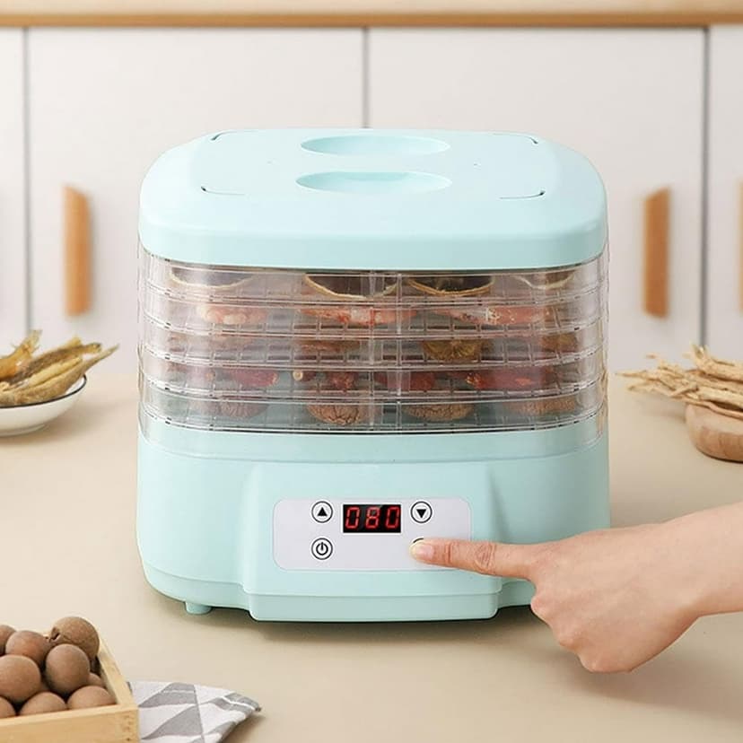 Food Freeze Dryer Machine for Home 360° Airflow Food Dryer Machine with 6 Trays Food Dehydrator Machine with Digital Adjustable Timer and Temperature Control