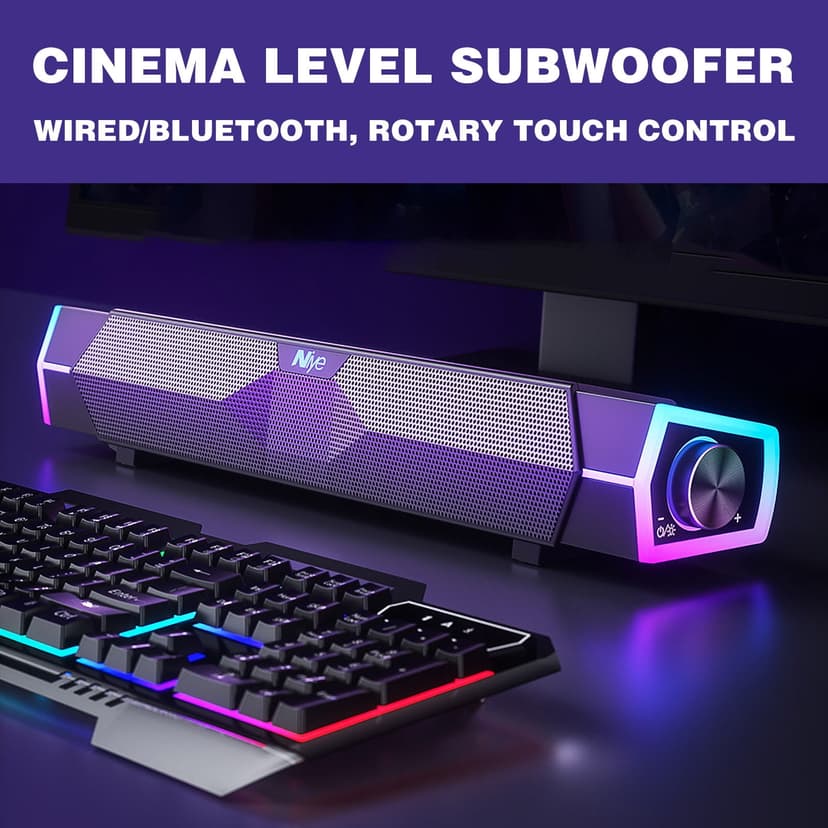 Dvkptbk Bluetooth Speaker Soundbar Computer Speaker Dual Speaker Speaker Subwoofer Cinema Level Surround Sound Home Essentials