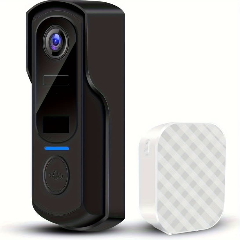 LEEYNEER Video Doorbell Camera Wireless With Chime 1080P WiFi Camera Doorbell With Motion Detection Night Vision 2-way Audio Video Call Voice Changer/Message Instant Alerts Support