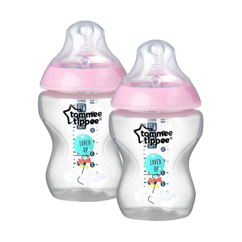 Tommee Tippee Closer to Nature Baby Bottle, (Girl)