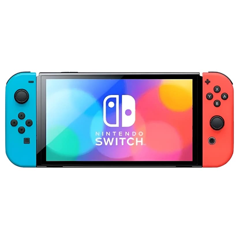 Nintendo Switch OLED (Sw Oled) Model w/ Neon Red & Neon Blue Joy-Con New Powever Bundle( JP spec)