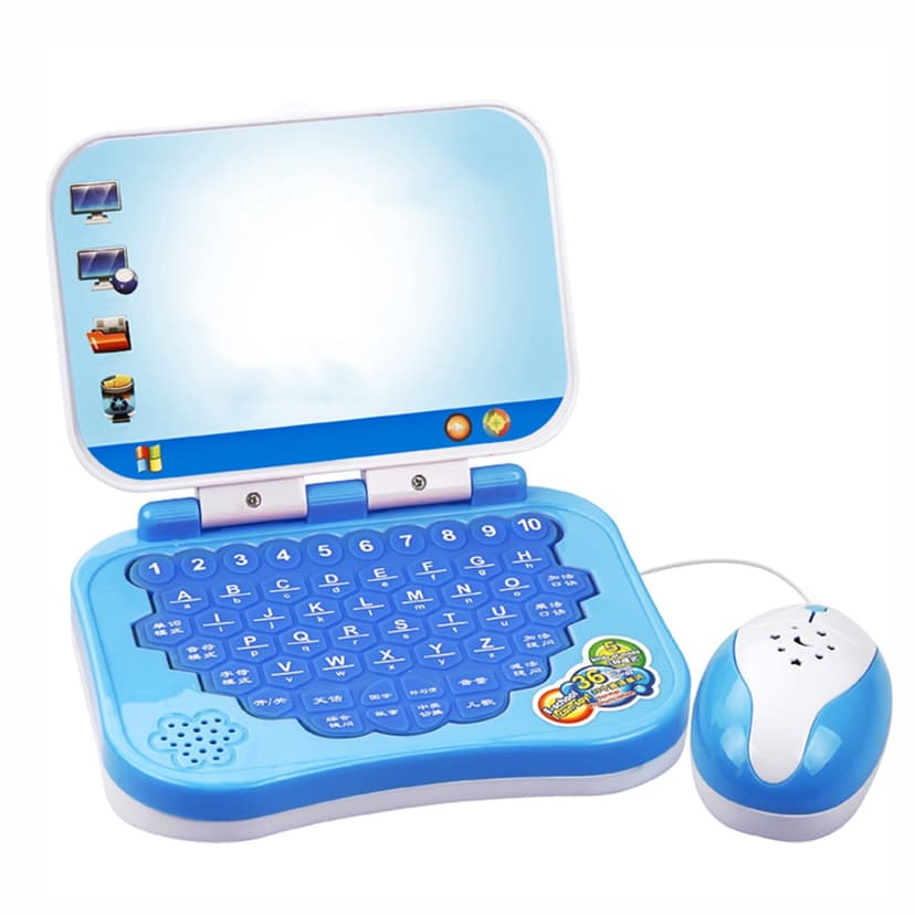 Childrens Intelligent Laptop Early Learning Educational Toy With Star Sky Projection Mouse Erasable Brush Music Story