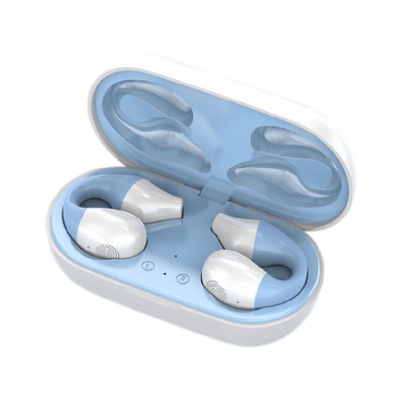 Air Conduction Headphones HiFi Stereo Noise Canceling with Charging Case Earbuds S03 with Screen