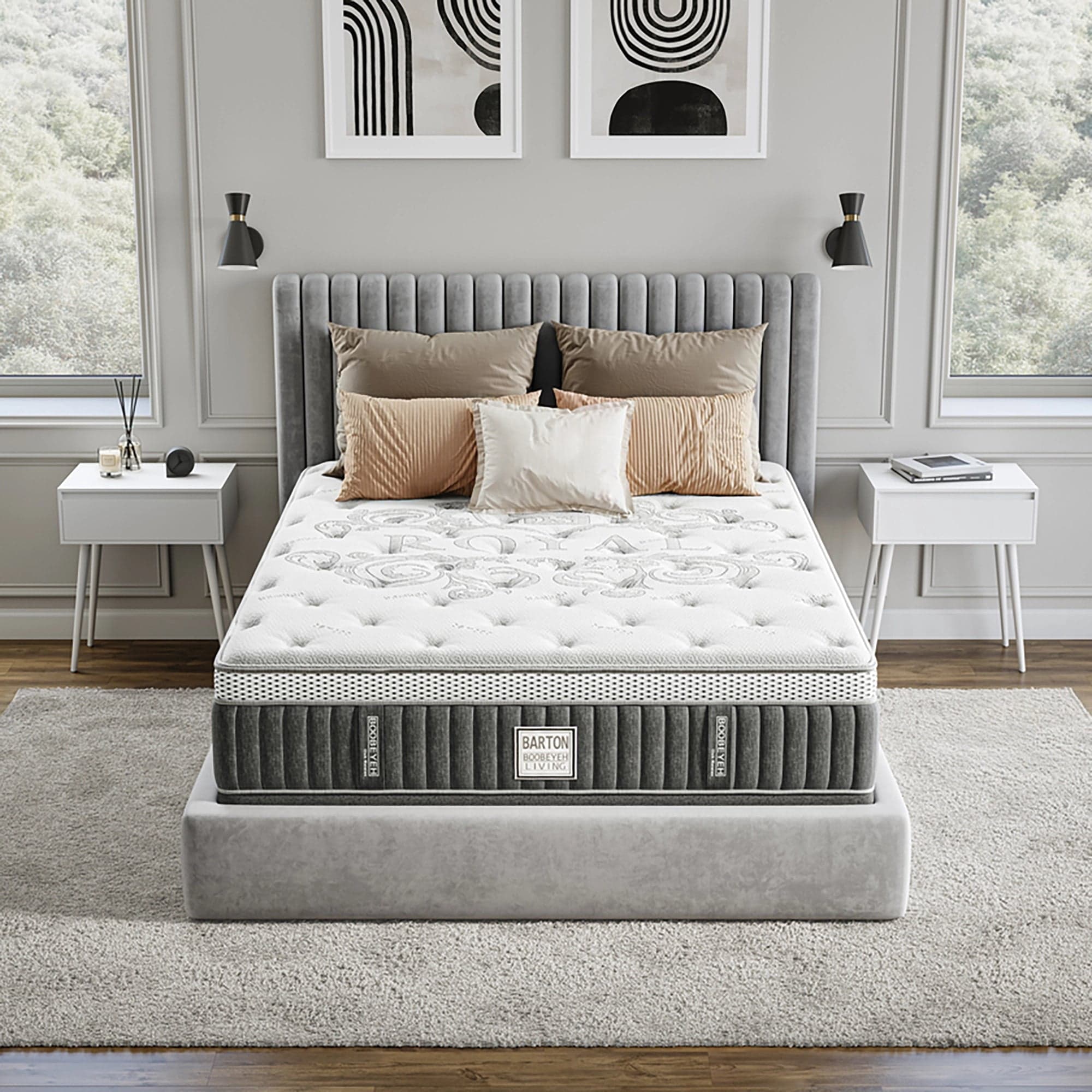 double mattress 13 inches - barton collection | support and comfort