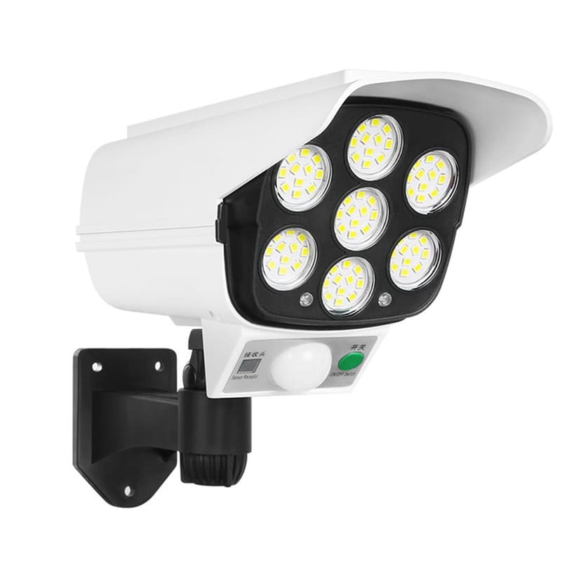 Qocolhg Solar Lights Outdoor Waterproof, Solar Powered Human Sensor Security Fake Dummy Camera With Flashing Led Outdoor Use For Garden & Business