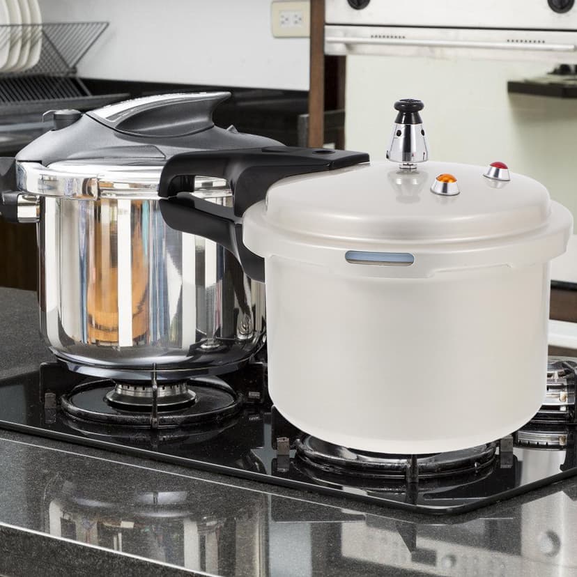AURARMLET Kitchen Pressure Cooker Pot with Ergonomic Handle for Safe Gas Stove Cooking