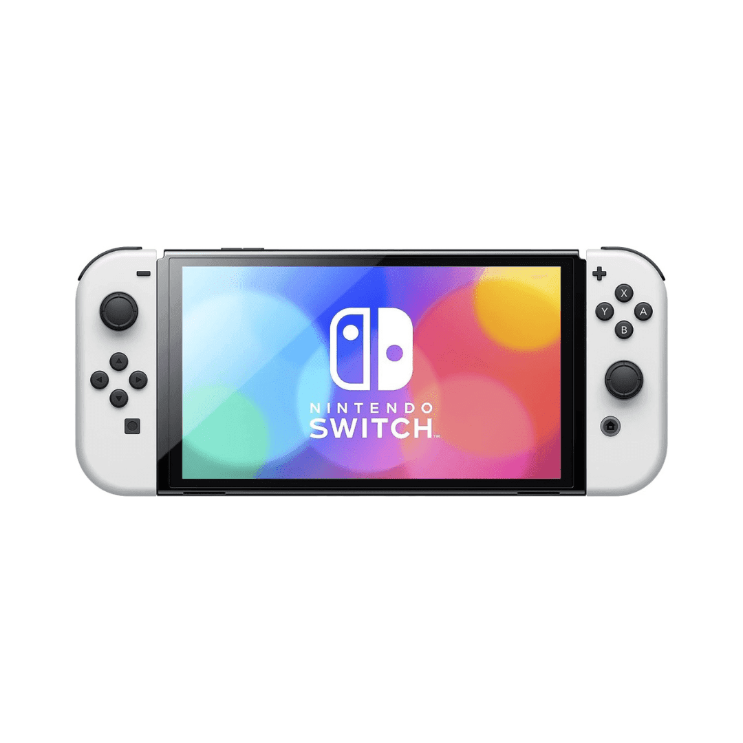Nintendo Switch – Modèle OLED Console avec Joy-Con Blancs, 64 Go (Remis à neuf)