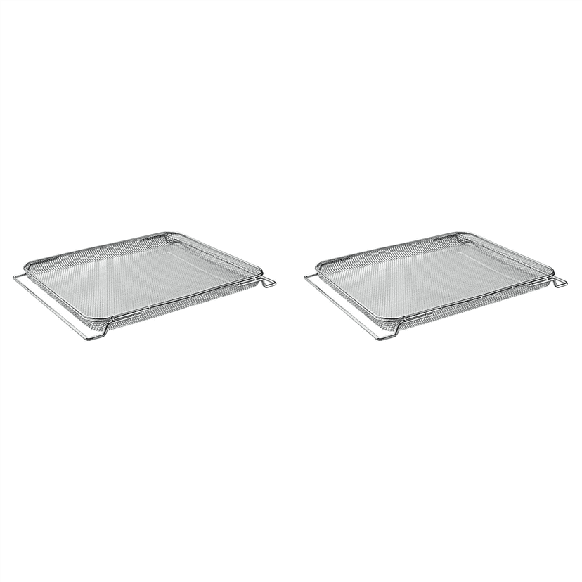 2X Replacement Air Fry Basket for Ninja Foodi DT251 DT201 DT200 Air Fryer Oven,Stainless Steel Air Fryer Oven