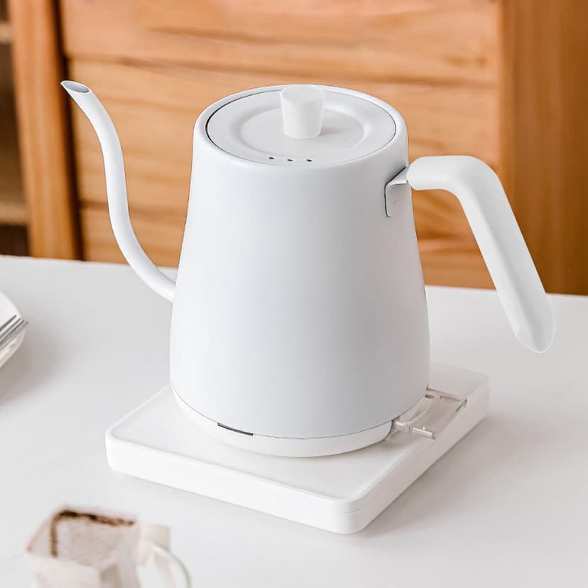 Tuitoonm Electric Kettle Gooseneck Kettle 802ML Water Kettle Tea Pot Stainless Steel For Coffee Tea With Fast Heating Boil Protection Tech