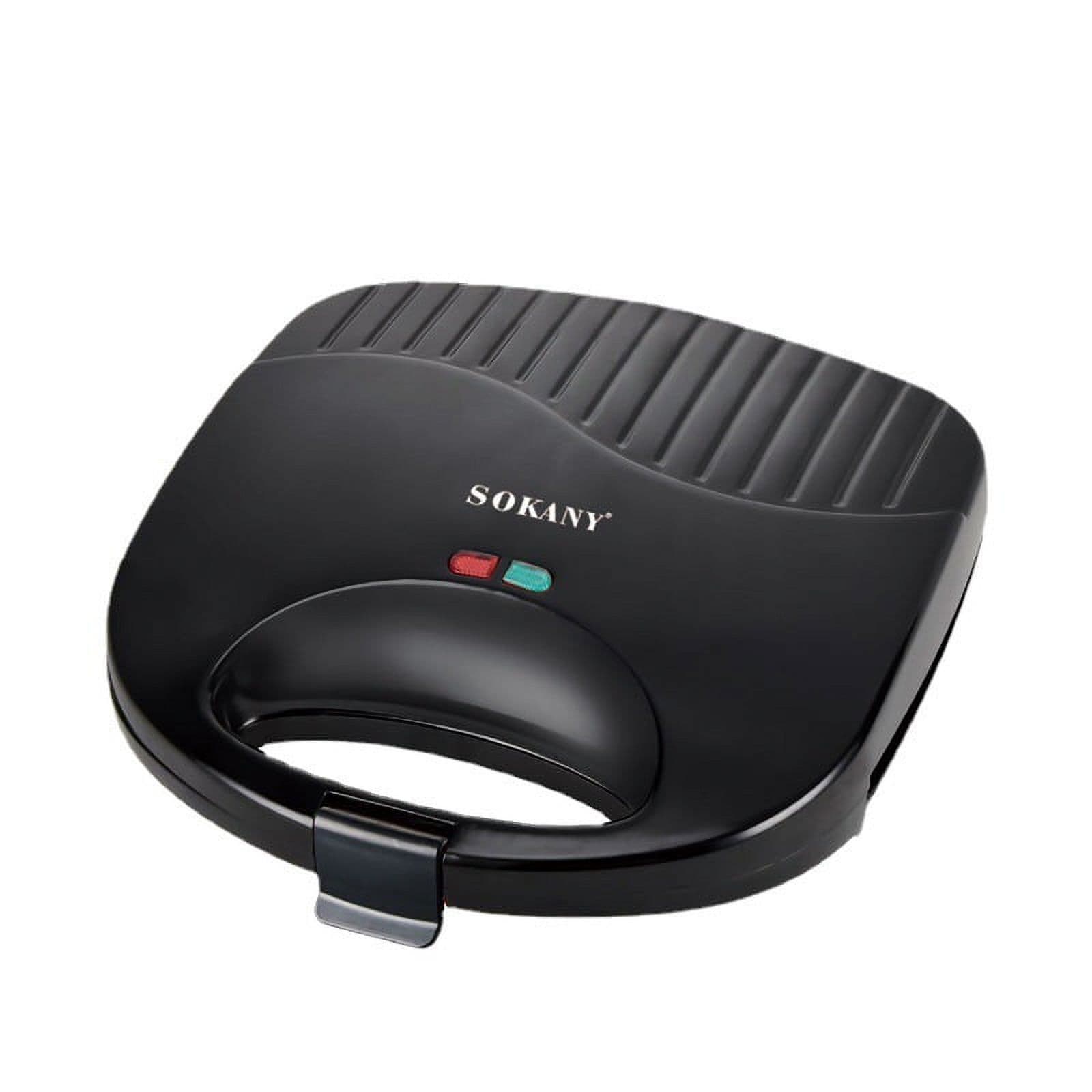 Jinsinto Sandwiches Manufacturer panini Press waffles iron set for sandwiches Grilled cheesesteak (Black)