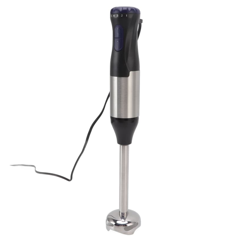 Multifunctional Hand Blender, Petal Stirring Blade Low Noise 700ml Mixing Beaker 1000W 5 Gears Handheld Stick Blender 4 In 1 for Meat for Restaurant