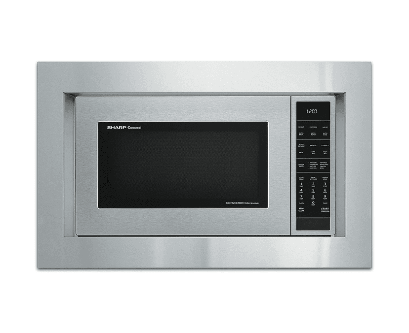 SHARP RK94S30F 30" Built-In Microwave Oven Trim Kit, Stainless Steel, Compatible with Sharp SMC1585KS, Easy Install, Seamless Built-In Appearance