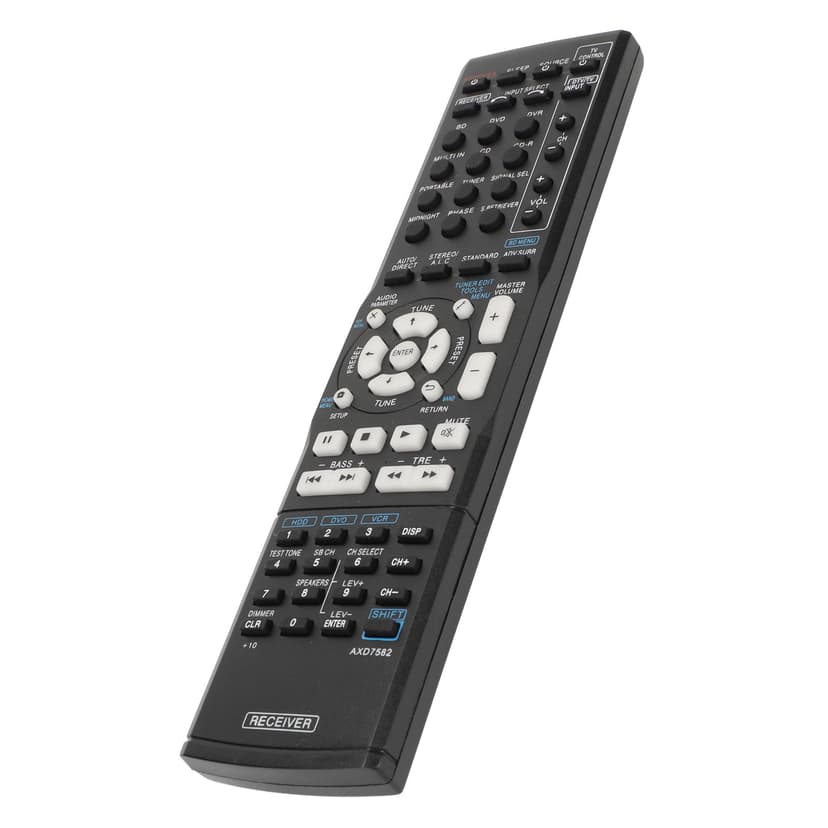 AV Receiver Remote, ABS Convenient Replacement AV Receiver Remote Perfect Replacement Wear Resistant For AXD7582 For VSX 500 For AV Receiver