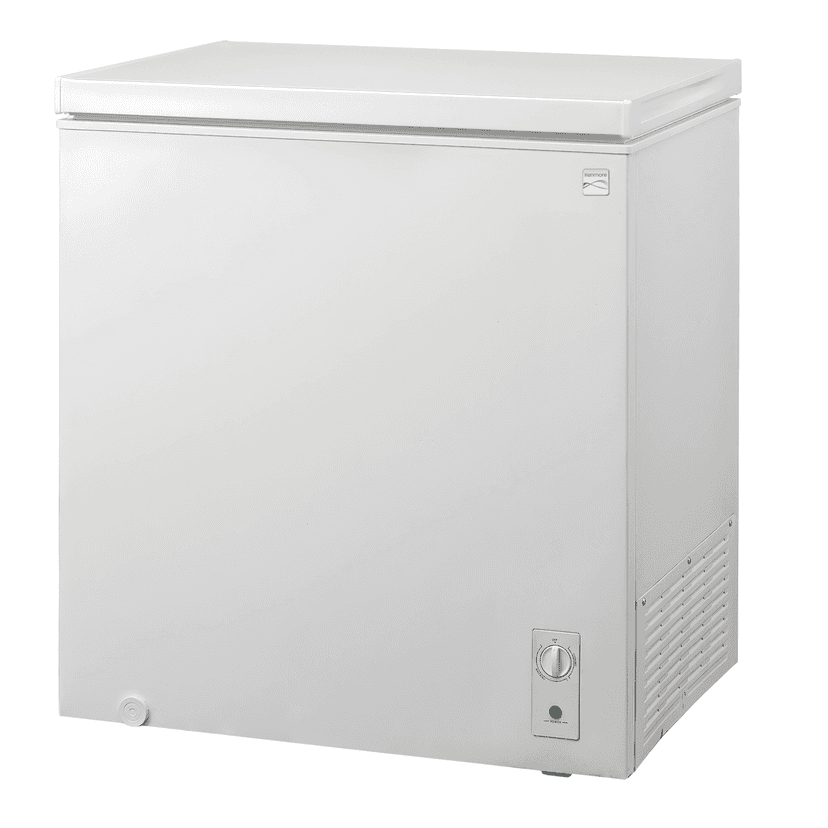Kenmore 7 Cu.ft Chest Freezer with Convertible Fridge Function Garage Ready Adjustable Thermostat, White